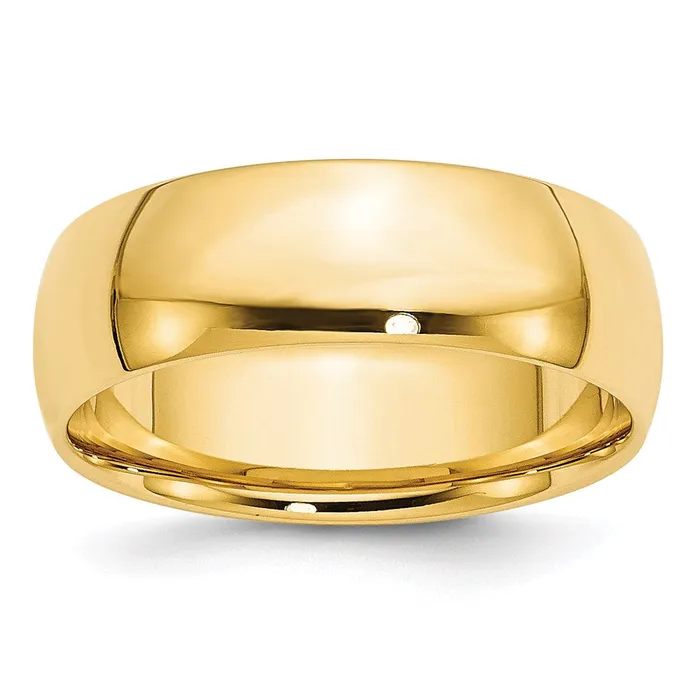 Solid 10K Yellow Gold 7mm Light Weight Comfort Fit MensWomens Wedding Band Ring Size 125 Goldia Rings Solid 10K Yellow Gold 7mm Light Weight Comfort Fit MensWomens Wedding Band Ring Size 125 Goldia Rings