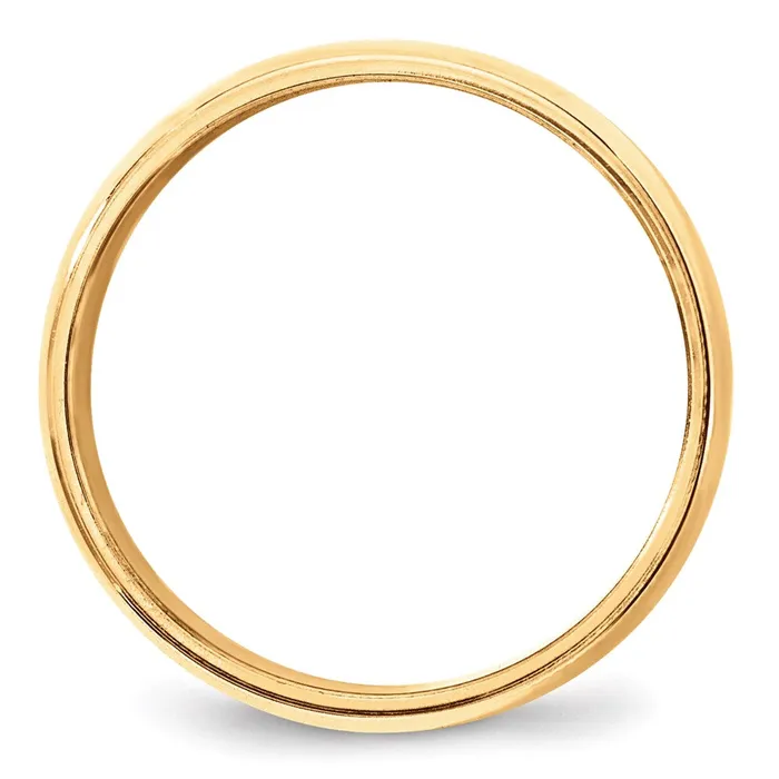 Solid 10K Yellow Gold 8mm Milgrain Half Round MensWomens Wedding Band Ring Size 9 Goldia Rings Solid 10K Yellow Gold 8mm Milgrain Half Round MensWomens Wedding Band Ring Size 9 Goldia Rings