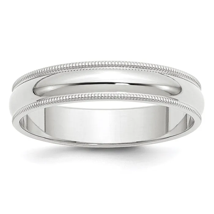 Solid 10K Yellow Gold White Gold 5mm Milgrain MensWomens Wedding Band Ring Size 105 Goldia Rings Solid 10K Yellow Gold White Gold 5mm Milgrain MensWomens Wedding Band Ring Size 105 Goldia Rings