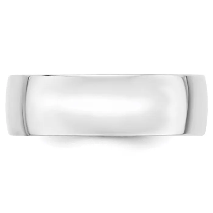 Solid 14K White Gold 7mm Light Weight Comfort Fit MensWomens Wedding Band Ring Size 5 Goldia Rings Solid 14K White Gold 7mm Light Weight Comfort Fit MensWomens Wedding Band Ring Size 5 Goldia Rings