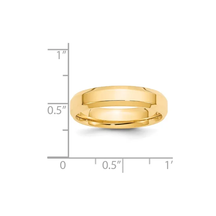 Solid 18K Yellow Gold 5mm Bevel Edge Comfort Fit MensWomens Wedding Band Ring Size 4 Goldia Rings Solid 18K Yellow Gold 5mm Bevel Edge Comfort Fit MensWomens Wedding Band Ring Size 4 Goldia Rings
