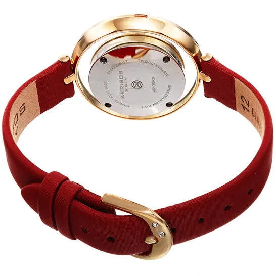 Watches JMS always Original Akribos XXIV Quartz White Dial Ladies Watch AK1060RD Watches JMS always Original Akribos XXIV Quartz White Dial Ladies Watch AK1060RD