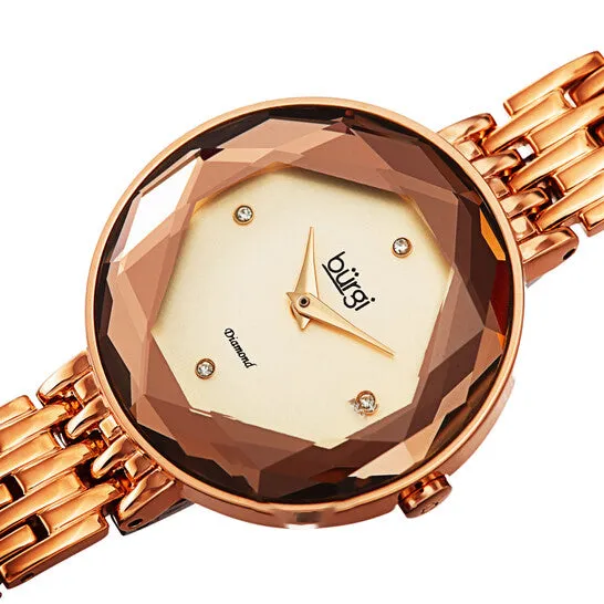 Watches JMS always Original Burgi Faceted Crystal Bezel Diamond Rose Dial Ladies Watch BUR253RG Watches JMS always Original Burgi Faceted Crystal Bezel Diamond Rose Dial Ladies Watch BUR253RG