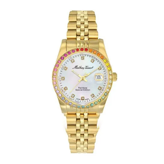 Watches JMS always Original MatheyTissot Mathy Rainbow Quartz White Dial Ladies Watch D809PQYI Watches JMS always Original MatheyTissot Mathy Rainbow Quartz White Dial Ladies Watch D809PQYI