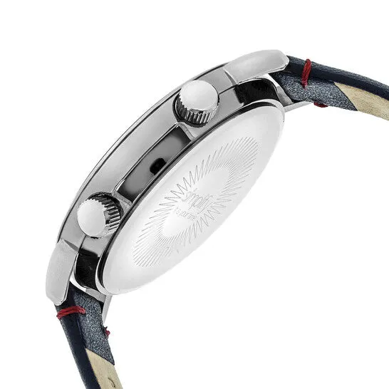 Watches JMS always Original Simplify The 3300 White Dial Navy Leather Watch SIM3302 Watches JMS always Original Simplify The 3300 White Dial Navy Leather Watch SIM3302