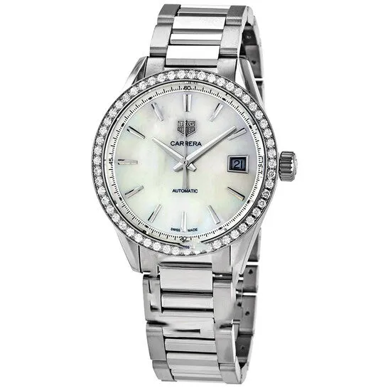 Watches JMS always Original Tag Heuer Carrera Automatic Diamond White Mother of Pearl Dial Ladies Watch WBK2316BA0652 Watches JMS always Original Tag Heuer Carrera Automatic Diamond White Mother of Pearl Dial Ladies Watch WBK2316BA0652