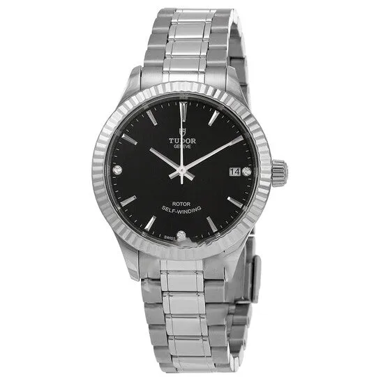 Watches JMS always Original Tudor Automatic Diamond Black Dial Ladies Watch M123100009 Watches JMS always Original Tudor Automatic Diamond Black Dial Ladies Watch M123100009