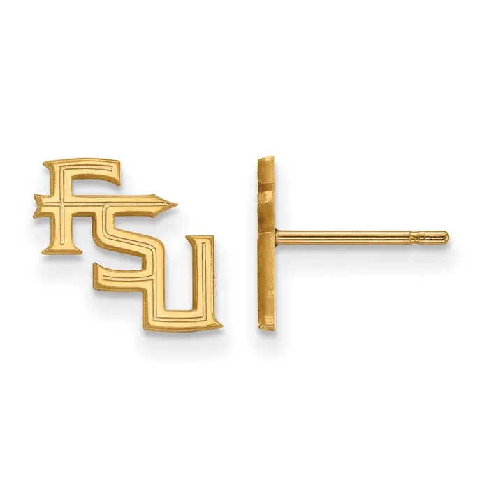 10k Gold Florida State University XS Post Earrings TreasureFineJewelers Earrings 10k Gold Florida State University XS Post Earrings TreasureFineJewelers Earrings