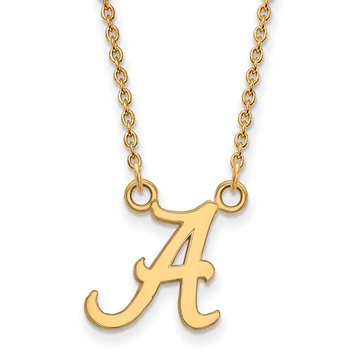 10k Gold University of Alabama Small Pendant Necklace TreasureFineJewelers Necklaces 10k Gold University of Alabama Small Pendant Necklace TreasureFineJewelers Necklaces
