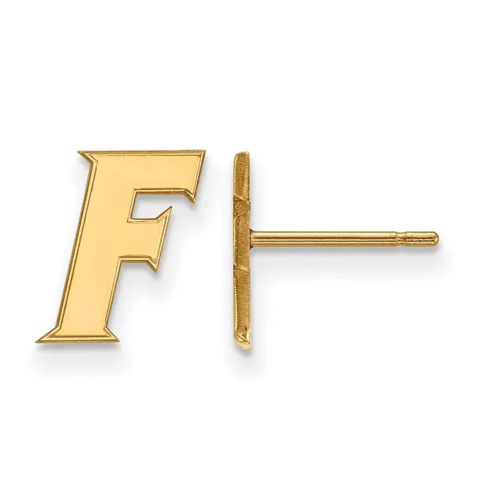 10k Gold University of Florida Letter F Extra Small Post Earrings TreasureFineJewelers Earrings 10k Gold University of Florida Letter F Extra Small Post Earrings TreasureFineJewelers Earrings