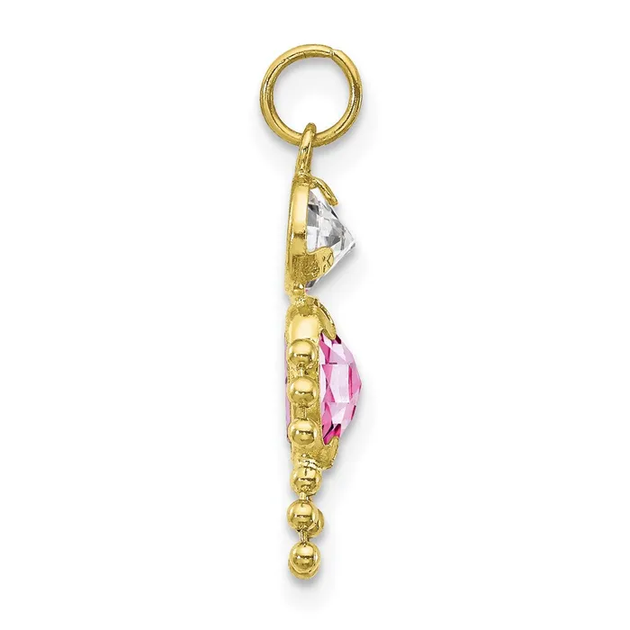 10k June Boy Birthstone Charm TreasureFineJewelers Charm Necklaces