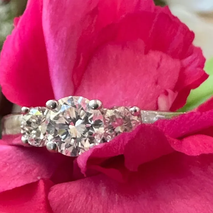 14 Karat White Gold 3 Stone Diamond Ring 10000280 ONeills Estate Jewelry Rings 14 Karat White Gold 3 Stone Diamond Ring 10000280 ONeills Estate Jewelry Rings