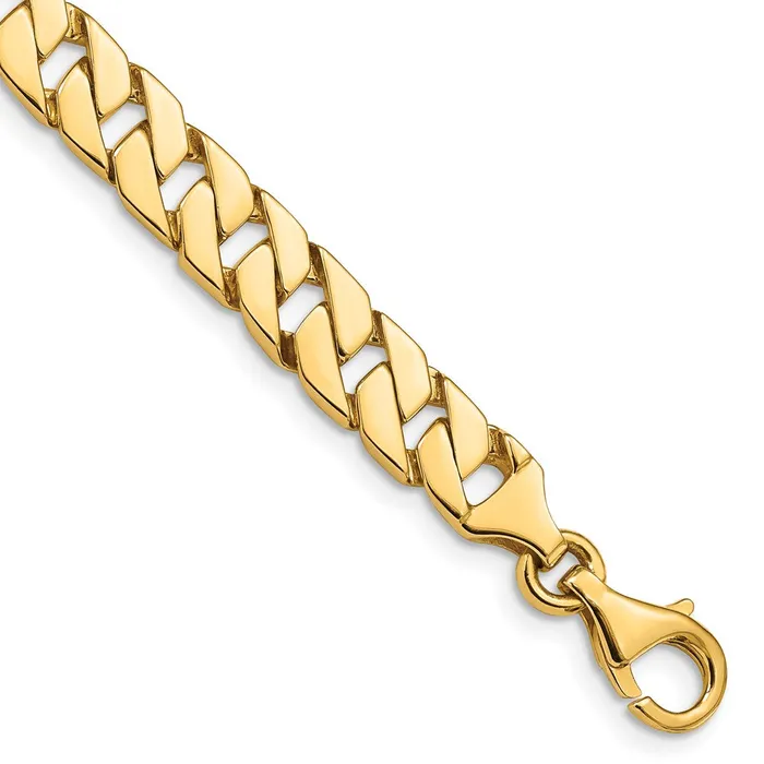 14K 8 inch 74mm Hand Polished Fancy Link with Fancy Lobster Clasp Bracelet TreasureFineJewelers Bracelets 14K 8 inch 74mm Hand Polished Fancy Link with Fancy Lobster Clasp Bracelet TreasureFineJewelers Bracelets