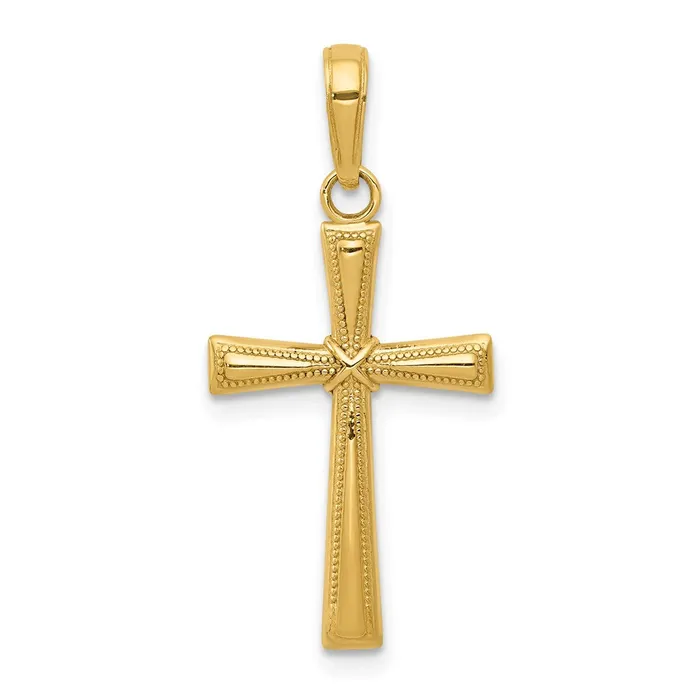 14K Diamondcut X Cross Pendant TreasureFineJewelers Necklaces