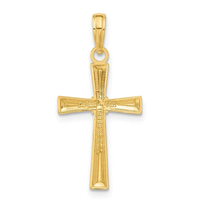 14K Diamondcut X Cross Pendant TreasureFineJewelers Necklaces