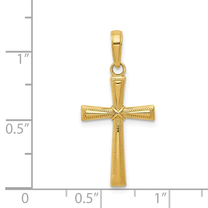 14K Diamondcut X Cross Pendant TreasureFineJewelers Necklaces