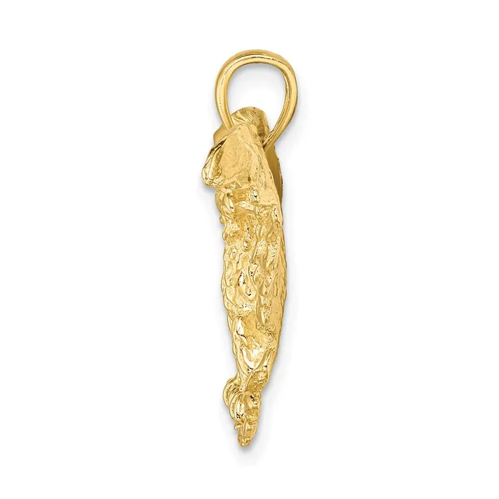 14K Eagle w Wings Spread Charm TreasureFineJewelers Charm Necklaces