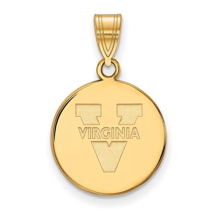 14k Gold University of Virginia Medium Disc Pendant TreasureFineJewelers Necklaces 14k Gold University of Virginia Medium Disc Pendant TreasureFineJewelers Necklaces