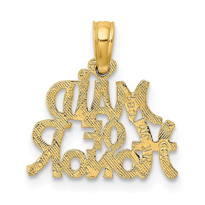 14k MAID OF HONOR Charm TreasureFineJewelers Charm Necklaces