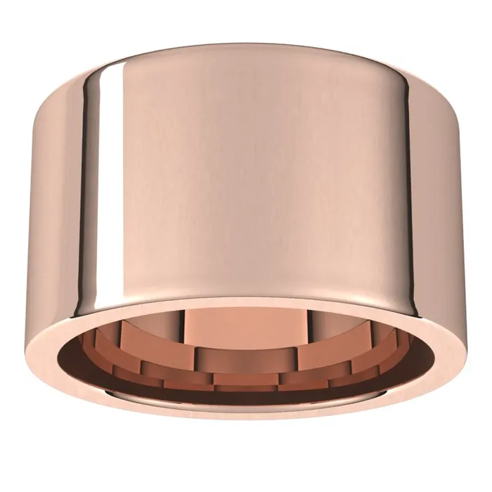 14K Rose Gold 12 mm flat comfort fit Wedding Band TreasureFineJewelers Rings