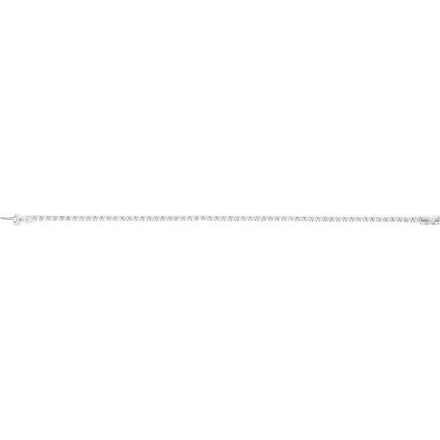 14K White 3 CTW Diamond Line 7 Bracelet TreasureFineJewelers Bracelets