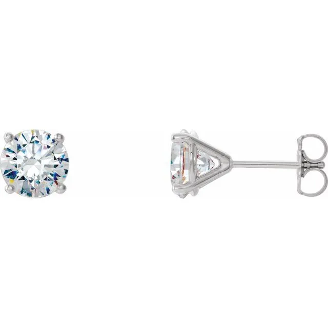 14K White Gold 34 CTW LabGrown Diamond 4Prong Stud Earrings TreasureFineJewelers Earrings 14K White Gold 34 CTW LabGrown Diamond 4Prong Stud Earrings TreasureFineJewelers Earrings