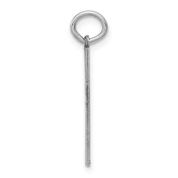14K White Gold Laser Designed Cross Pendant TreasureFineJewelers Necklaces