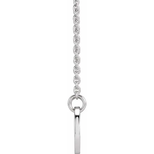 14K White Gold Mother Son Stick Figure Family 18 Necklace TreasureFineJewelers Necklaces