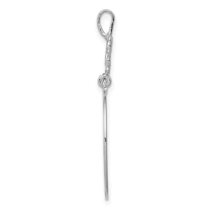 14k White Gold Polished 5Heart Charm Holder TreasureFineJewelers Charm Necklaces