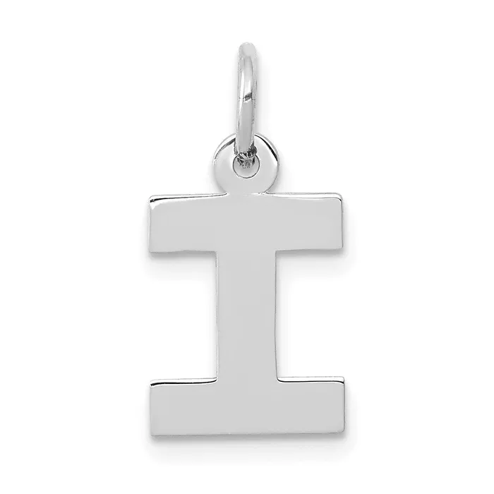 14k White Gold Small Block Letter I Initial Charm TreasureFineJewelers Charm Necklaces 14k White Gold Small Block Letter I Initial Charm TreasureFineJewelers Charm Necklaces