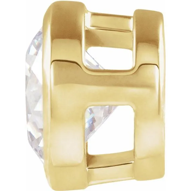 14K Yellow Gold 13 CT Diamond Slide Pendant TreasureFineJewelers PreStyled Sets
