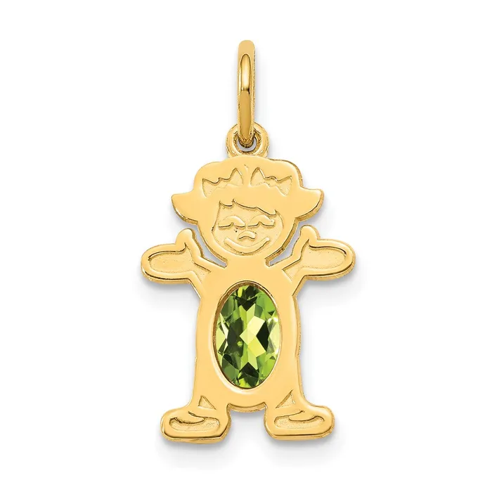14k Yellow Gold Girl 6x4 Oval Genuine PeridotAugust TreasureFineJewelers PreStyled Sets 14k Yellow Gold Girl 6x4 Oval Genuine PeridotAugust TreasureFineJewelers PreStyled Sets