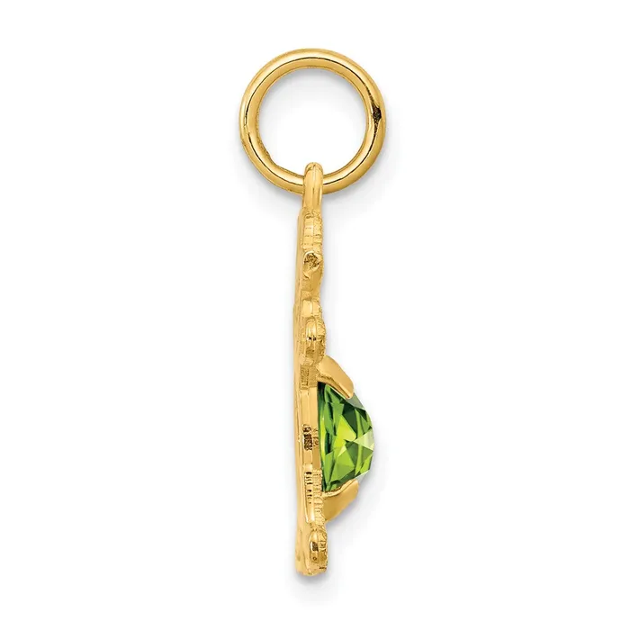 14k Yellow Gold Girl 6x4 Oval Genuine PeridotAugust TreasureFineJewelers PreStyled Sets