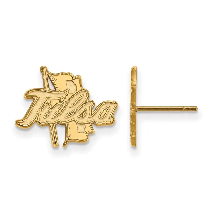 14K Yellow Gold The University of Tulsa Small Post Earrings TreasureFineJewelers Earrings 14K Yellow Gold The University of Tulsa Small Post Earrings TreasureFineJewelers Earrings
