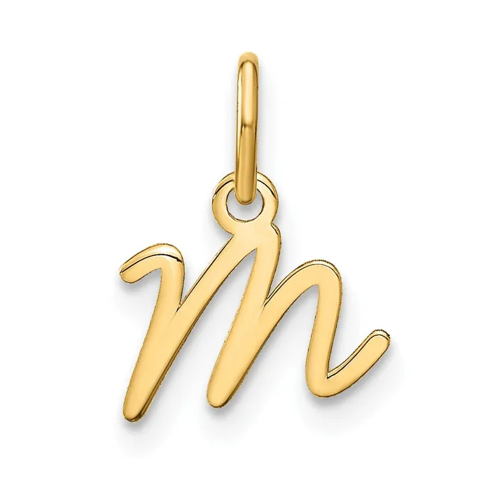 14k Yellow Gold Upper case Letter M Initial Charm TreasureFineJewelers Charm Necklaces 14k Yellow Gold Upper case Letter M Initial Charm TreasureFineJewelers Charm Necklaces