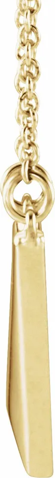 14K Yellow Gold V 1618 Necklace TreasureFineJewelers Necklaces