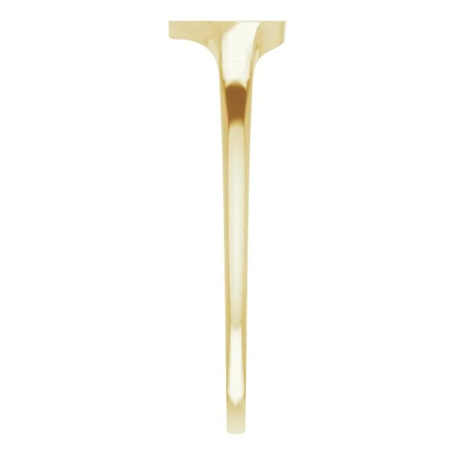 14K Yellow Heart Cross Ring TreasureFineJewelers Rings