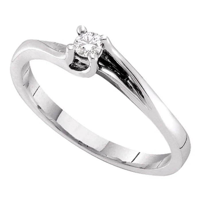 14kt white gold womens round diamond solitaire promise bridal ring 110 cttw48064 North Arrow Shop Rings 14kt white gold womens round diamond solitaire promise bridal ring 110 cttw48064 North Arrow Shop Rings