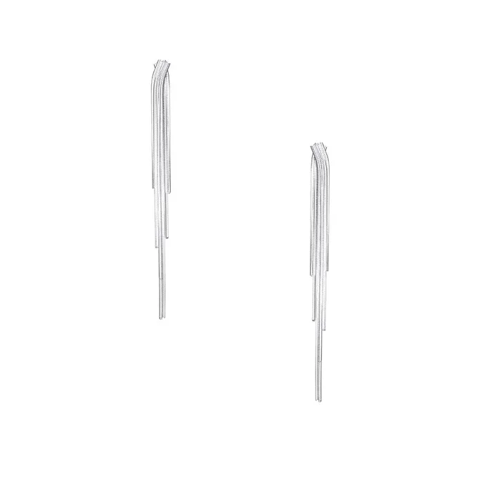 925 Silver Vintage Tassel Drop Earring Trendolla Jewelry Earrings