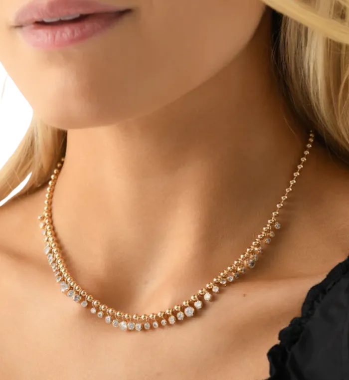 Alexa Leigh Necklaces Alexa Leigh Crystal Drop Necklace YG