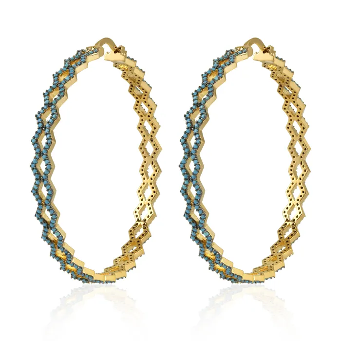 Blue Ridge Large Hoop Earrings White Opalgold Size Os vendorunknown Earrings Blue Ridge Large Hoop Earrings White Opalgold Size Os vendorunknown Earrings