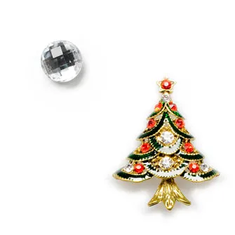 Catholic Gifts Canada Necklaces Magnetic Gemstone Christmas Tree Pin