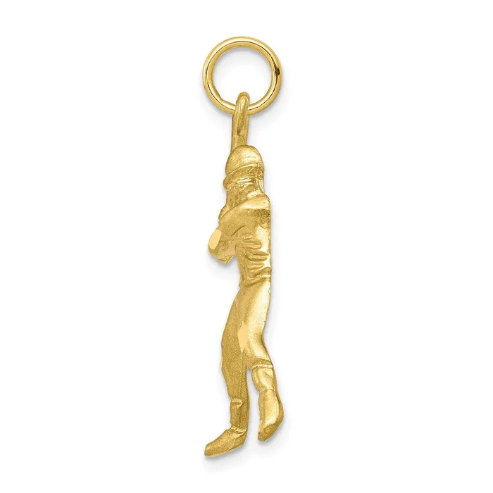 Charm Necklaces 10K Baseball Charm TreasureFineJewelers