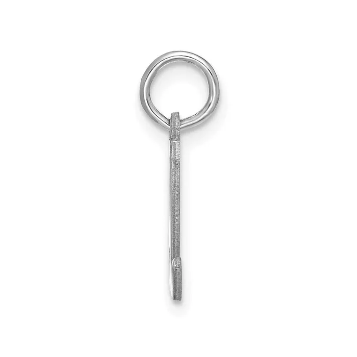 Charm Necklaces 14k White Gold Lower case Letter D Initial Charm TreasureFineJewelers