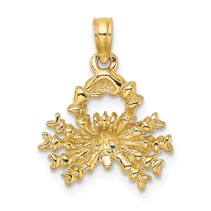 Charm Necklaces TreasureFineJewelers 14k 3D Cancer Zodiac Charm