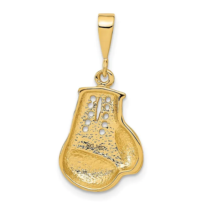 Charm Necklaces TreasureFineJewelers 14k Boxing Glove Charm