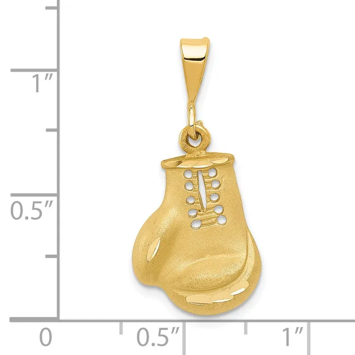 Charm Necklaces TreasureFineJewelers 14k Boxing Glove Charm