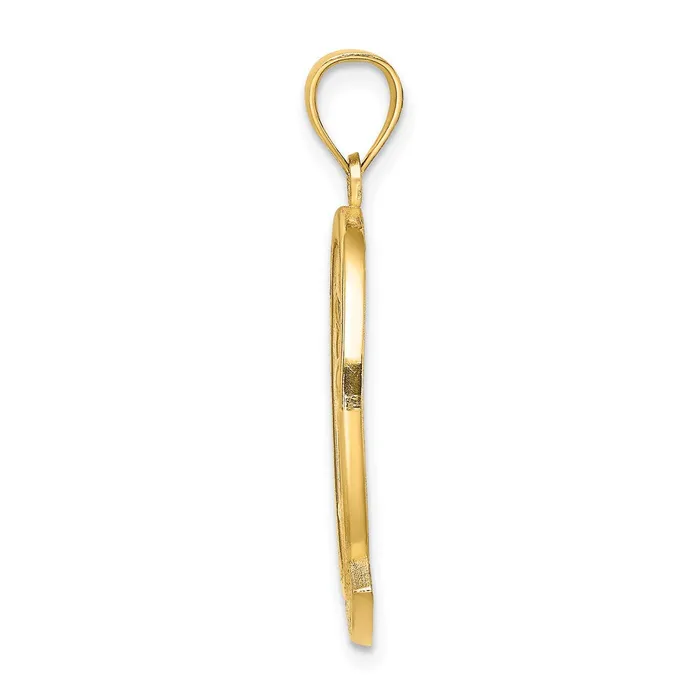 Charm Necklaces TreasureFineJewelers 14K ST MARTIN w Dolphin Sunset Charm