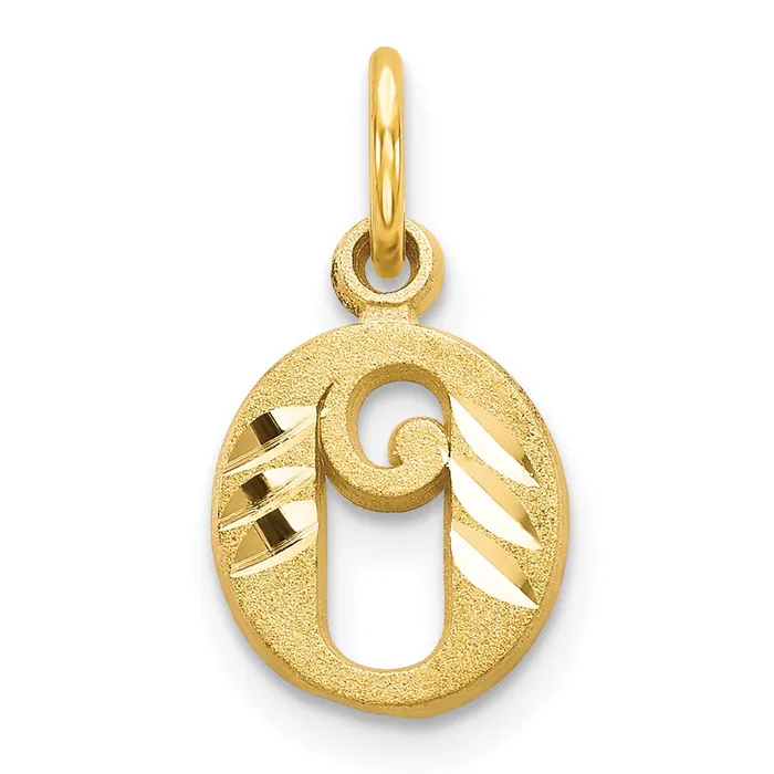 Charm Necklaces TreasureFineJewelers 14k Yellow Gold Letter Q Initial Charm Charm Necklaces TreasureFineJewelers 14k Yellow Gold Letter Q Initial Charm