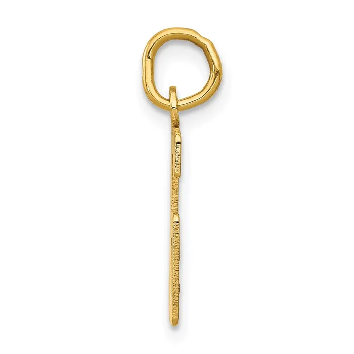 Charm Necklaces TreasureFineJewelers 14k Yellow Gold Small Elongated Number 56 Charm